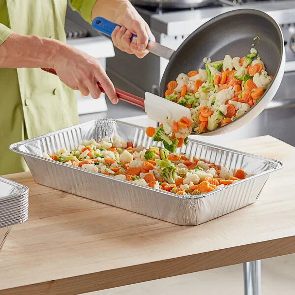 Choice Full Size Foil Steam Table Pan Deep 3 3/8" Depth - Full Size Deep - 50/Case